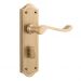 Henley lever on  privacy plate set - Satin Brass