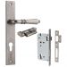 Sarlat lever on plate entrance set - Distressed Nickel