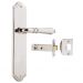 Sarlat lever on plate passage set - Polished Nickel