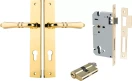 Sarlat Lever - Rectangular Entrance Set - Key / Key - PB