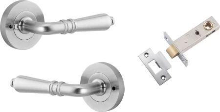 Sarlat Lever - Round Rose Integrated Privacy Set - SC