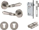 Sarlat Lever - Round Rose Entrance Set - Key / Key - DN