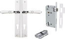 Sarlat Lever - Rectangular Entrance Set - Key / Key - CP