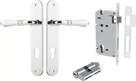 Sarlat Lever - Oval Entrance Set - Key / Key - CP