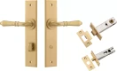 Sarlat Lever - Chamfered Privacy Set - BB