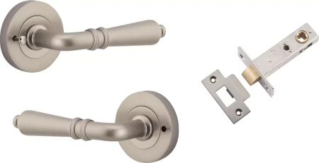 Sarlat Lever - Round Rose Integrated Privacy Set - SN