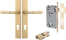 Sarlat Lever - Rectangular Entrance Set - Key / Key - BB