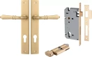 Sarlat Lever - Rectangular Entrance Set - Key / Turn - BB