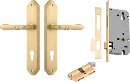 Sarlat Lever - Shouldered Entrance Set - Key / Key - GLD