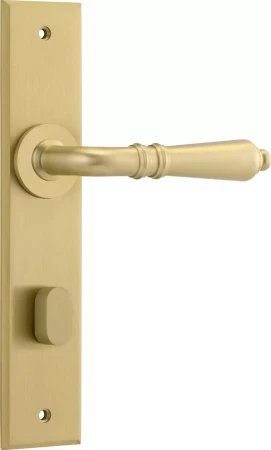 Sarlat Lever - Chamfered Privacy Pair - GLD