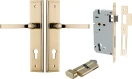 Annecy Lever - Stepped Entrance Set - Key / Turn - PB