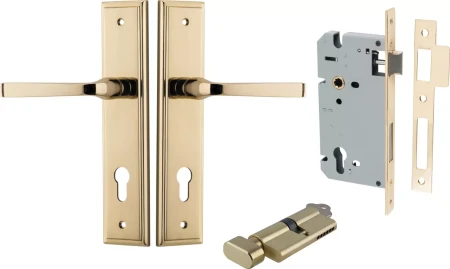 Annecy Lever - Stepped Entrance Set - Key / Turn - PB