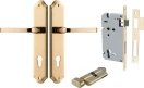 Annecy Lever - Shouldered Entrance Set - Key / Turn - PB