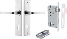 Annecy Lever - Chamfered Entrance Set - Key / Key - CP