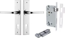 Annecy Lever - Chamfered Entrance Set - Key / Turn - CP