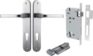 Annecy Lever - Oval Entrance Set - Key / Turn - SC