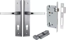 Annecy Lever - Stepped Entrance Set - Key / Turn - SC