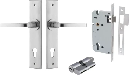 Annecy Lever - Chamfered Entrance Set - Key / Key - SC