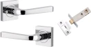 Annecy Lever - Square Rose Integrated Privacy Set - CP