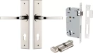 Annecy Lever - Chamfered Entrance Set - Key / Turn - PN