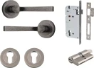 Annecy Lever - Round Rose Entrance Set - Key / Key - DN