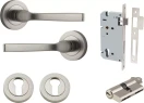 Annecy Lever - Round Rose Entrance Set - Key / Key - SN