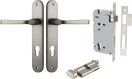 Annecy Lever - Oval Entrance Set - Key / Turn - SN