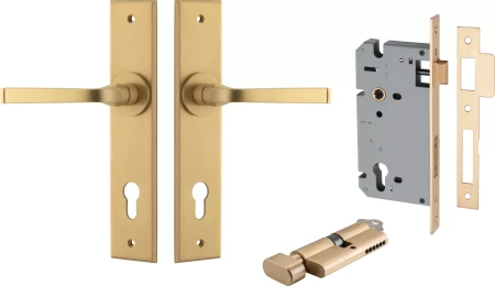 Annecy Lever - Chamfered Entrance Set - Key / Turn - BB