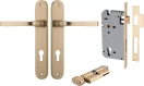 Annecy Lever - Oval Entrance Set - Key / Turn - BB