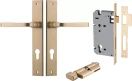 Annecy Lever - Rectangular Entrance Set - Key / Turn - BB