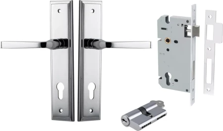 Annecy Lever - Stepped Entrance Set - Key / Key - CP