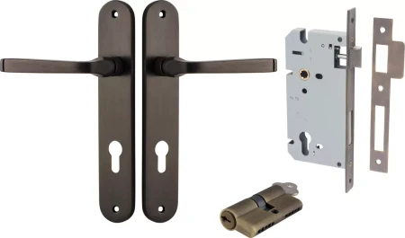 Annecy Lever - Oval Entrance Set - Key / Key - SB