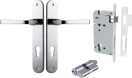 Annecy Lever - Oval Entrance Set - Key / Key - CP