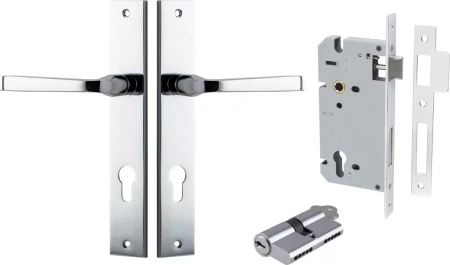 Annecy Lever - Rectangular Entrance Set - Key / Key - CP