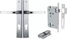 Annecy Lever - Rectangular Entrance Set - Key / Key - SC