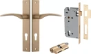 Oxford Lever - Rectangular Entrance Set - Key / Key - BB