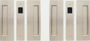 CL400 Bi-Parting Non-Magnetic Passage Set 34-40mm Door - SN