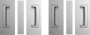 CL406 ADA Bi-Parting Non-Magnetic Passage Set 34-40mm Door - SC