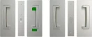 CL406 ADA Bi-Parting Blank/Snib Magnetic Privacy Set 34-40mm Door - SC