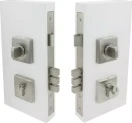 Double Turn Lock Kit Square 60mm B/Set - SS