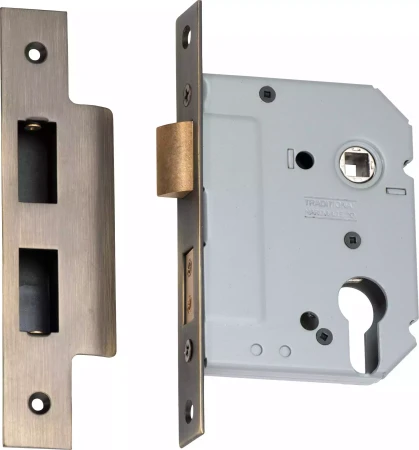 Euro Mortice Lock - Backset 57mm - AB