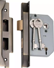 Rebated 5 Lever Mortice Lock - 46mm &  57mm Backset