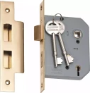 5 Lever Mortice Lock - Backset 57mm - PB