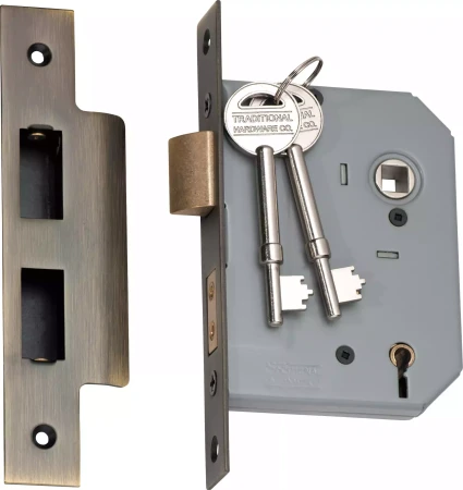 5 Lever Mortice Lock - Backset 57mm - AB