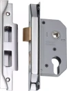 Rebated Euro Mortice Lock - Backset 46mm - CP