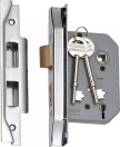 Rebated 5 Lever Mortice Lock - Backset 57mm - CP