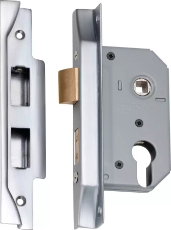 Rebated Euro Mortice Lock - Backset 46mm - SC