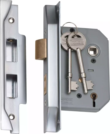 Rebated 5 Lever Mortice Lock - Backset 57mm - SC