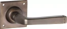 Menton Lever - Square Rose - Passage Pair - AB