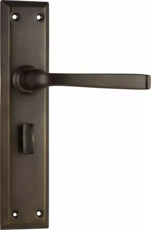 Menton Lever - Long Backplate - Privacy Pair - AB